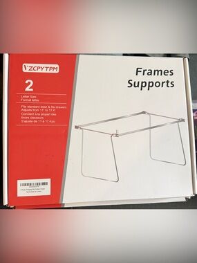 VZCPYTPM 2 Packs Hanging File Folder Frame